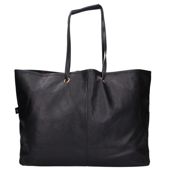 Saint Laurent Reversible Bag Yves Brown Tote Black - Picture 1 of 5